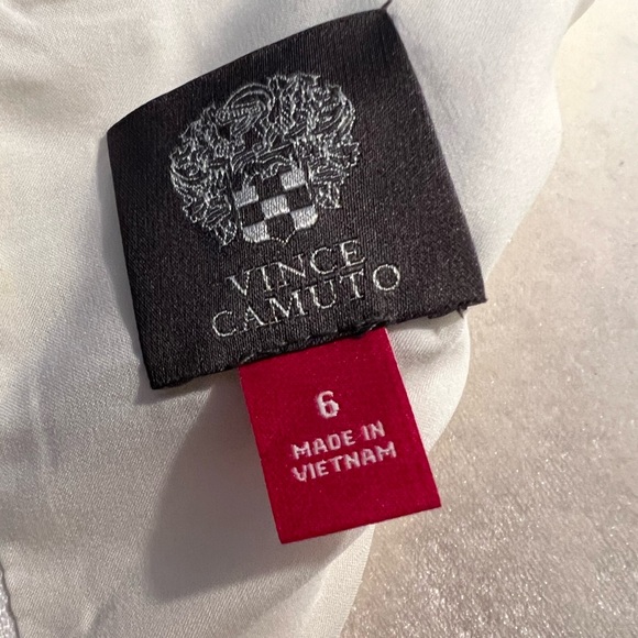 Vince Camuto Women's Striped Cap-Sleeve Fit & Flare Dress - Picture 3 of 3